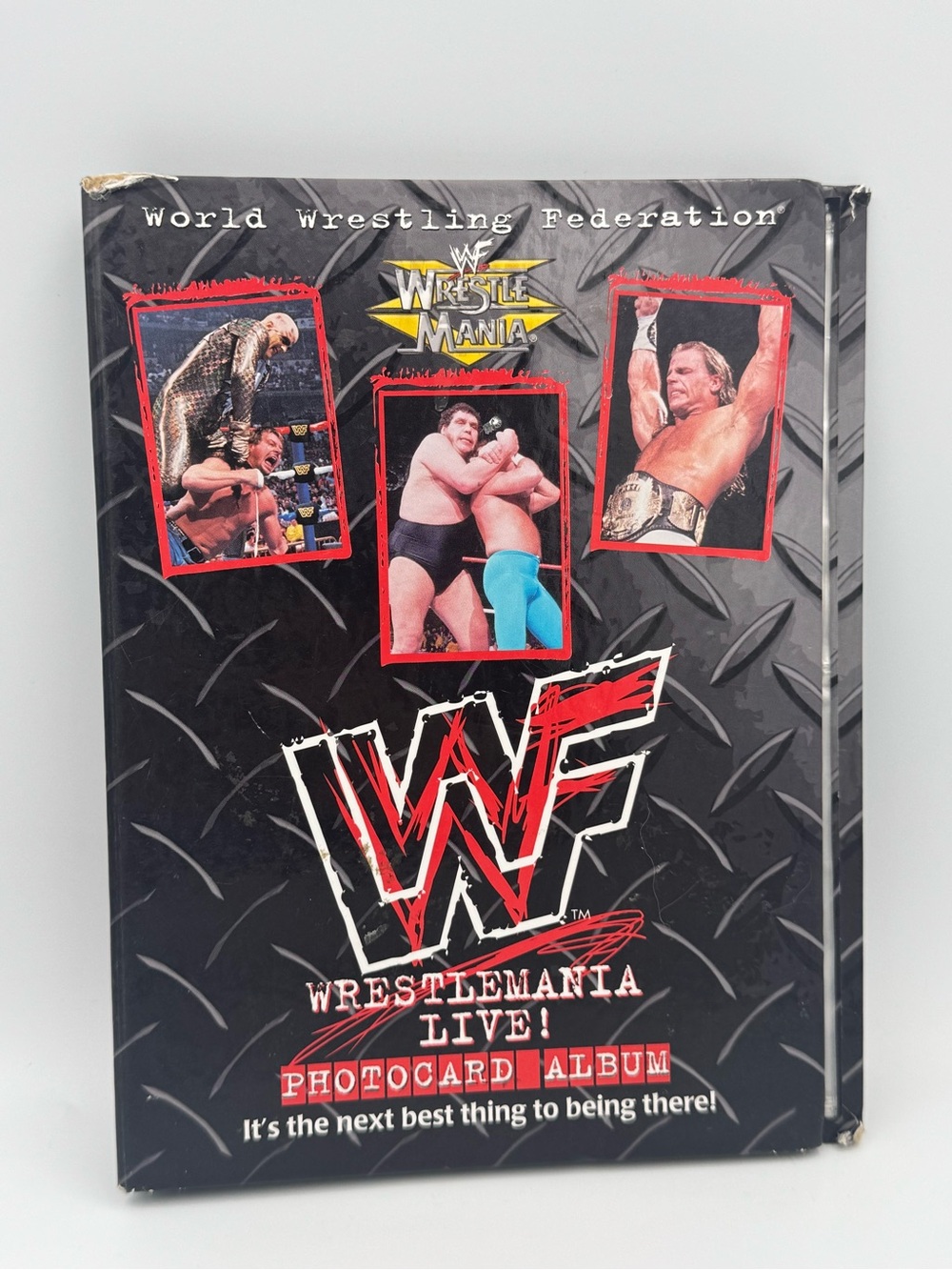 1999 WWF WrestleMania Live Photocard Album Binder EMPTY No Cards WWE Vintage
